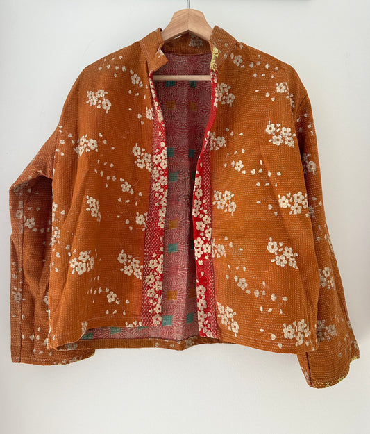 Kantha Quilted Reversible Jacket