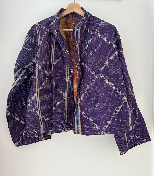 Kantha Quilted Reversible Jacket