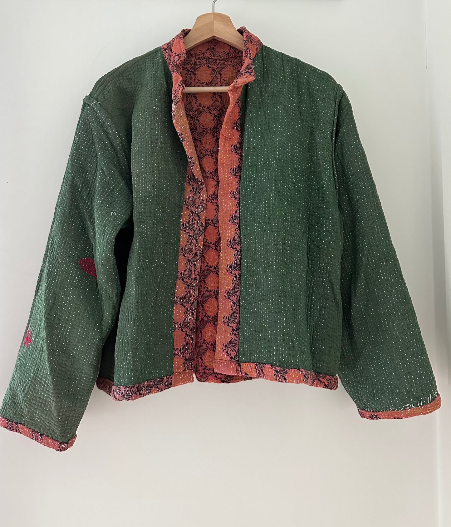 Kantha Quilted Reversible Jacket