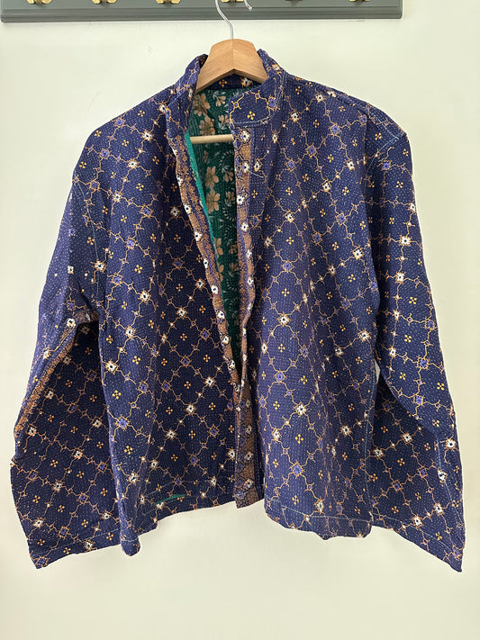 Kantha Quilted Reversible Jacket