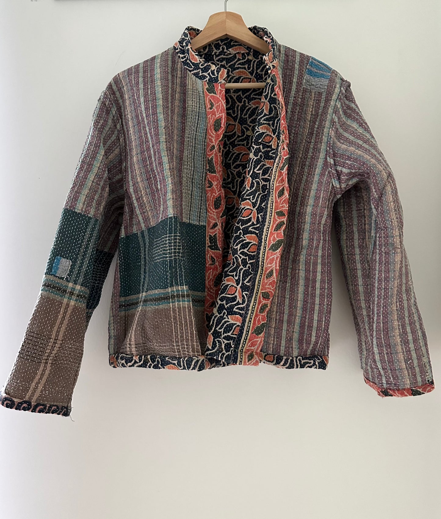 Kantha Quilted Reversible Jacket