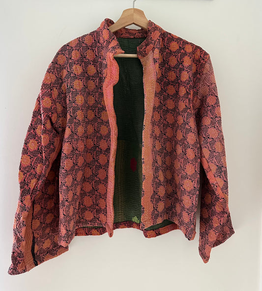 Kantha Quilted Reversible Jacket