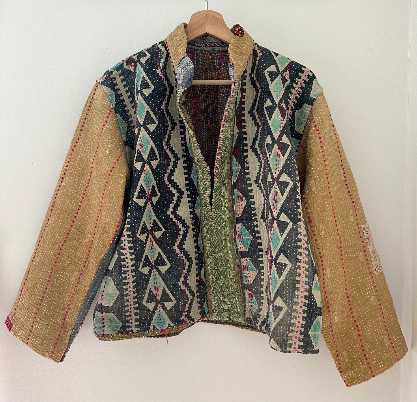 Kantha Quilted Reversible Jacket