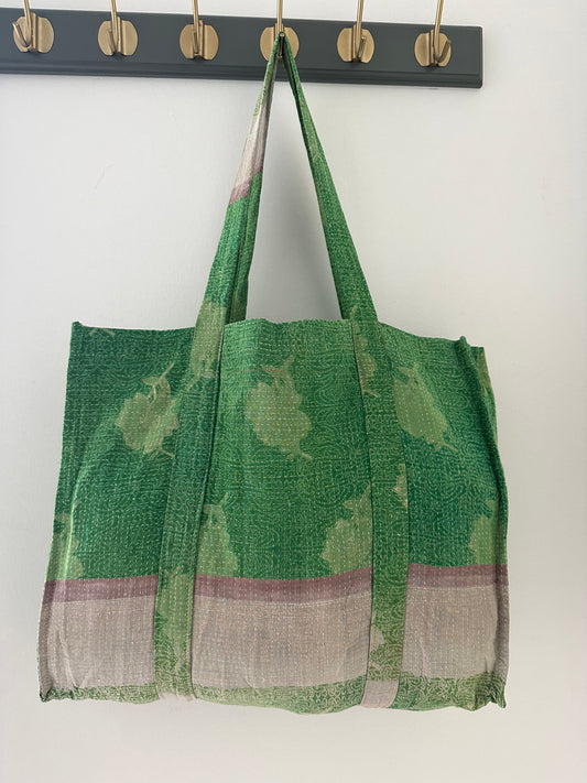 Kantha Quilted Tote Bag