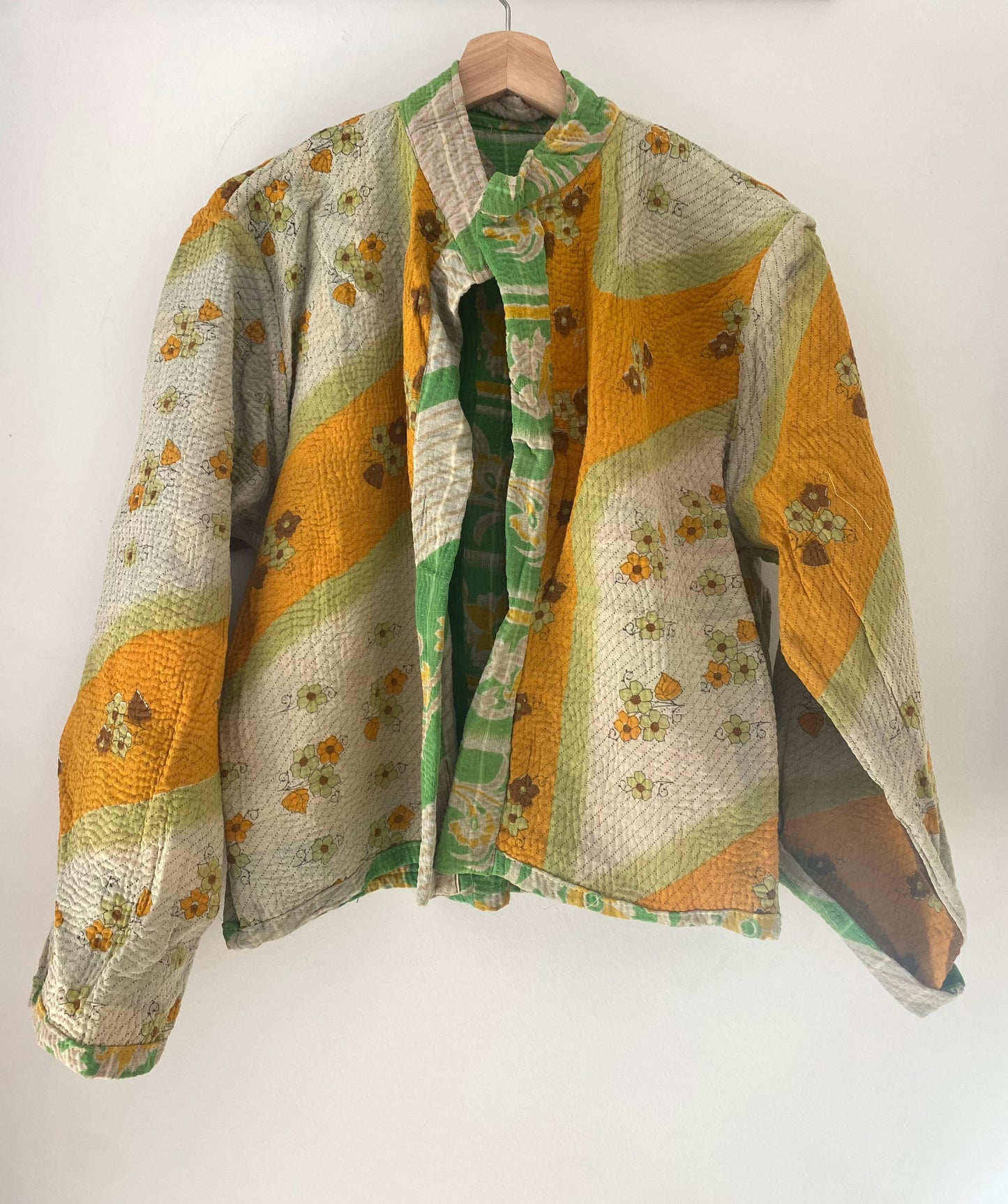 Kantha Quilted Reversible Jacket