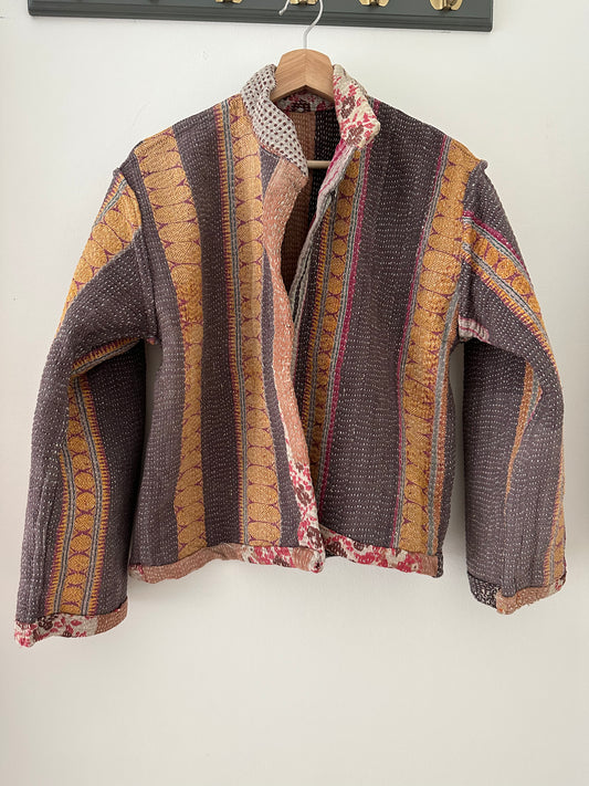 Kantha Quilted Reversible Jacket