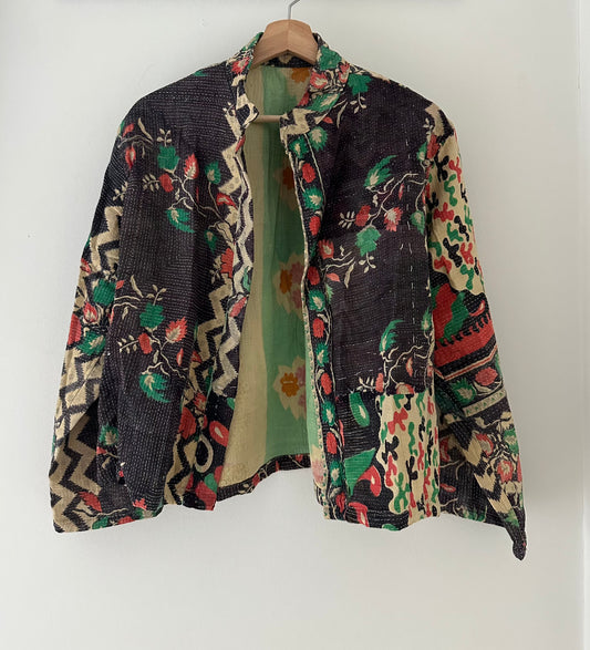 Kantha Quilted Reversible Jacket